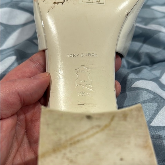 Tory Burch Ivory Slide Sandals - Picture 6 of 7